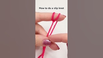 How to do a slip knot.
