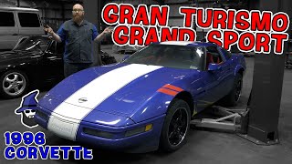 Gran Turismo's 1996 C4 Grand Sport Corvette in the CAR WIZARD's shop! It's like being in the game!