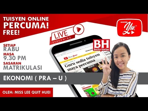 🔴 [LIVE] EKONOMI PRA-U BAB 4: TEORI KEWANGAN KEYNES (BHG 1) OLEH MISS LEE #03 #TUISYENPERCUMA