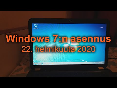 Video: Windows 7: N Uudelleenasentaminen