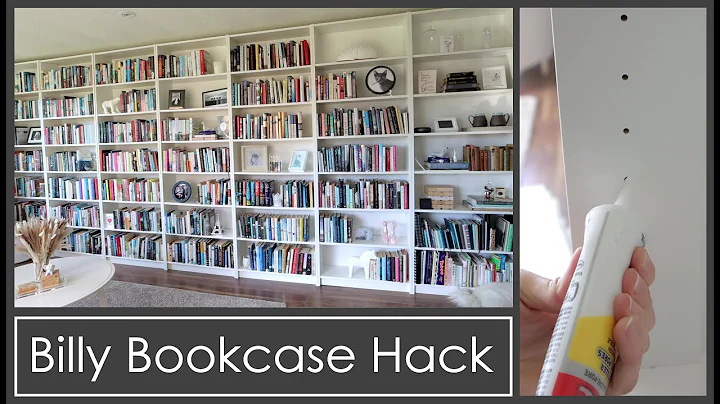 IKEA Billy Bookcase Hack - Hiding The Holes