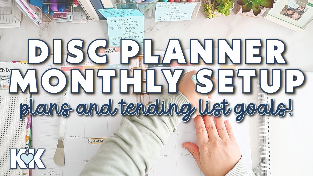 Passionate Penny Pincher Home Planner Plan With Me Simple Disc Bound Monthly Setup for December