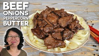 Beef with Onions, Peppercorn and Butter: An absolute delight! by Morgane Recipes 956 views 2 weeks ago 3 minutes, 57 seconds