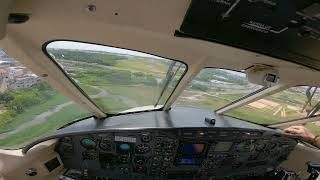 E110 Bandeirante Pouso em Salvador - Bahia (pilot view)