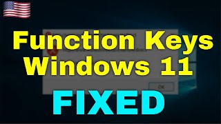 How to Fix Function Keys Windows 11