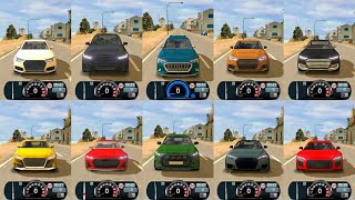 SLOWEST to FASTEST! All Audi Cars in Driving School Sim