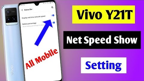 Vivo Y21t net speed setting | vivo y21t me net speed show kaise kare | how to show net speed in Vivo