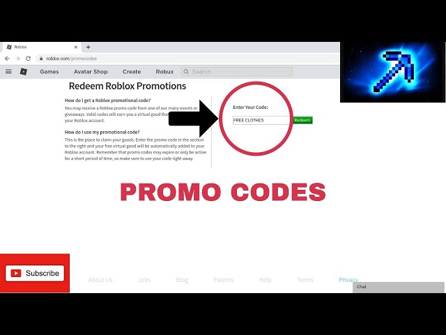These Promo Codes Give You Free Clothes Roblox Youtube - how to get to the redeem roblox promotions page
