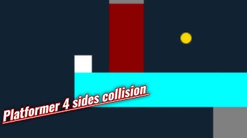 javascript platformer with four sides collision detection and response