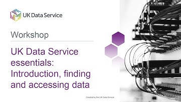 UK Data Service essentials: Inleiding en het vinden en openen van gegevens