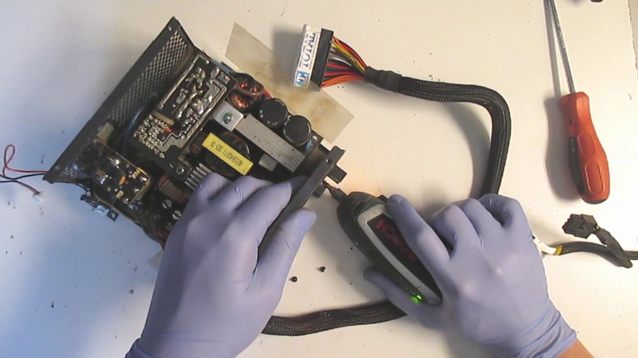 Replacing bad capacitors in a computer power supply ATX YouTube