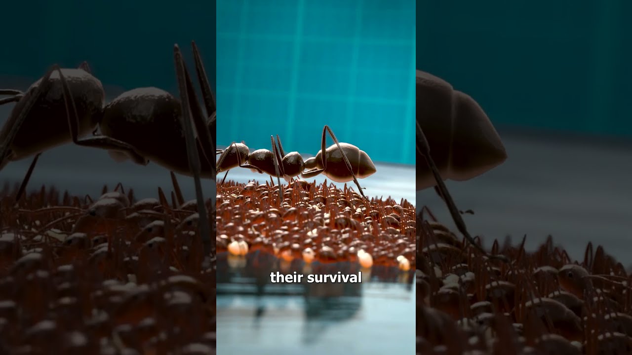 How Ant Colonies Evacuate During Floods 