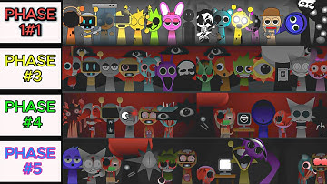 All Phases in New Incredibox Sprunki: Phase 1-2 VS Phase 3 VS Phase 4 VS Phase 5 VS Phase 6 #2
