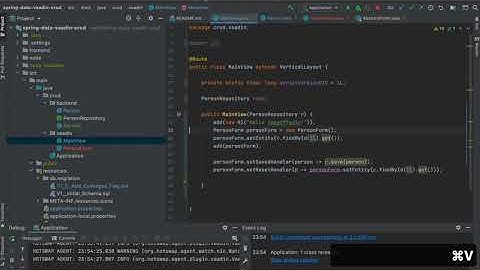 Vaadin Form Using Code Generator