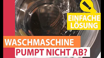 Wann pumpt Waschmaschine Wasser ab?