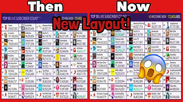 MDM Top 50 Live Sub Count gets a new layout!