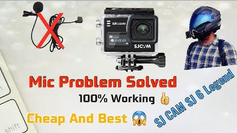 Sj Cam SJ6 Legend mic|External Mic Issue Solved|Video Sample| No More Noise|Motovlog Setup-Adapter