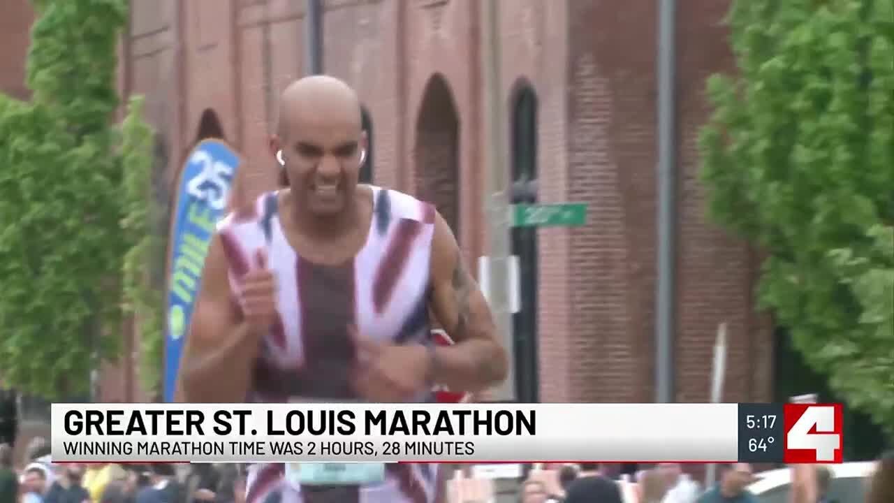 Runners take to the city for Greater St. Louis Marathon