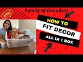 Minimalism New Year Reset- Fit it all in 1 box!