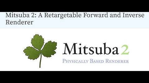 Installation of Mitsuba 2 (A Retargetable Forward and Inverse Renderer)