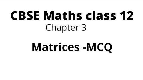 Cbse class 12 maths in tamil | Matrices -MCQ in tamil | Maths mcq questions |#mathsmcqquestions|