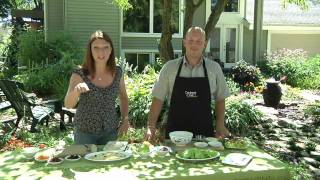 Shawna coronado and chef ryan hutmacher, "the centered chef", prepare
a healthy meal for four of curried turkey salad $10 or less. each in
the livin...