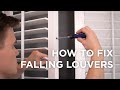 How to Fix Falling Louvers on Plantation Shutters | A Shade Above