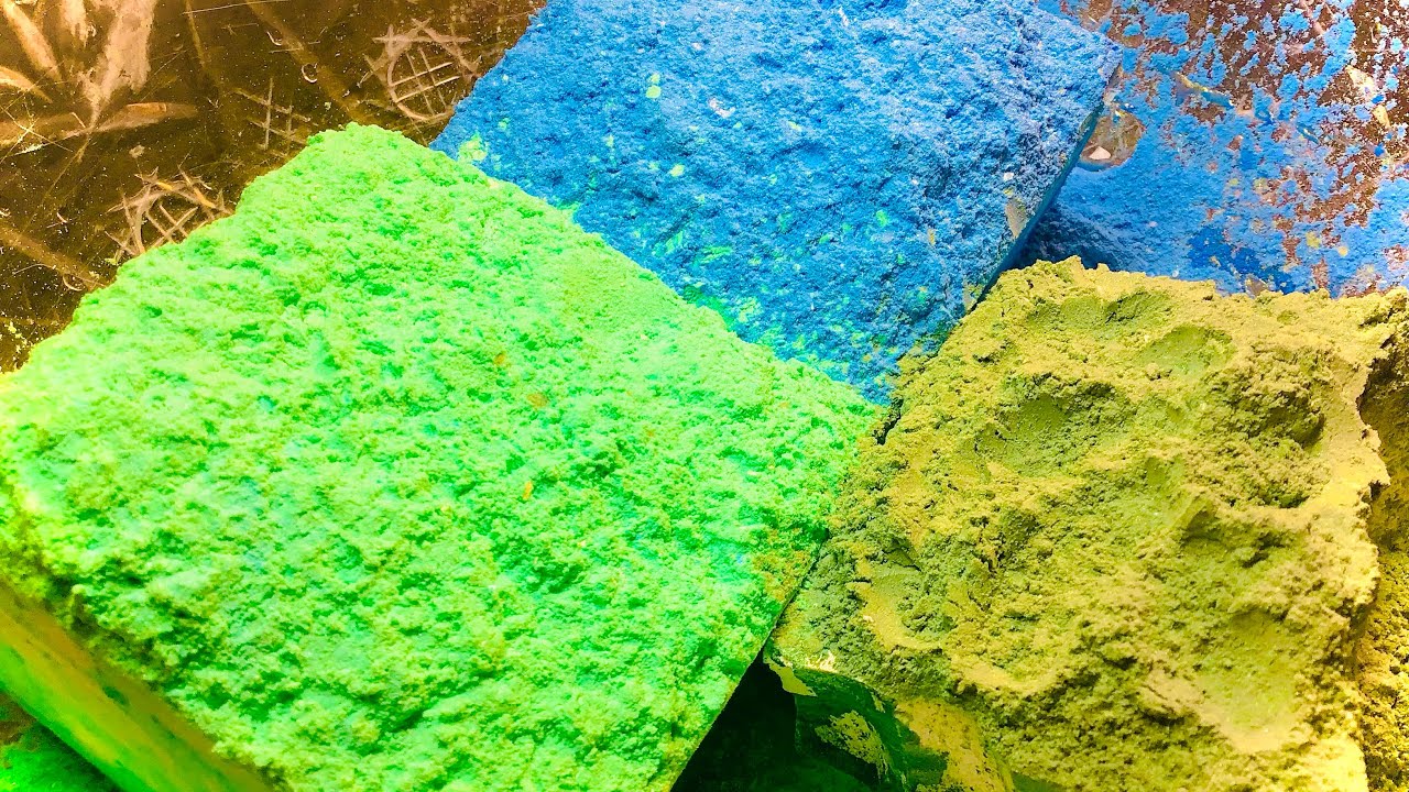 Fresh Chalk Friday Topped with Holi Powder π€€| Oddly Satisfying| ASMR ...