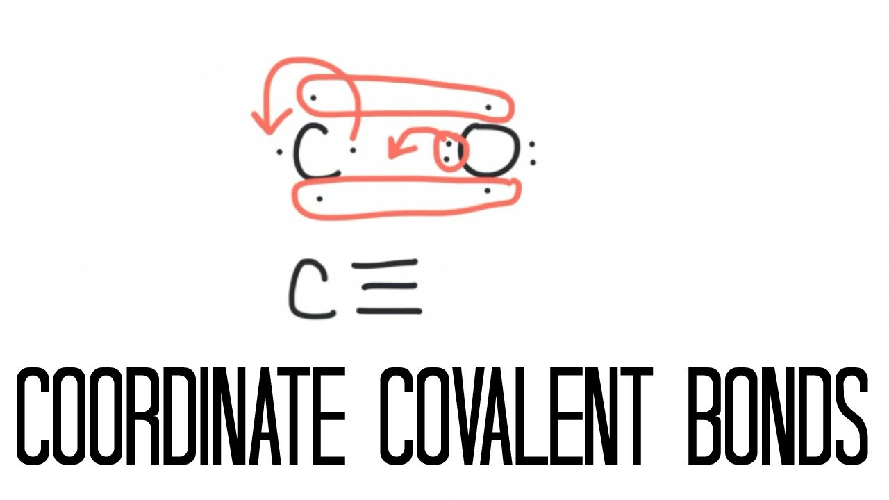 Coordinate Covalent Bonding Carbon Monoxide