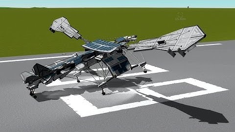 KSP - Infernal Robotics - First Clumsy Ornithopter Test