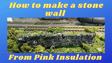 HOW -TO| Tutorial| MAKE A STONE WALL FOR YOUR MODEL RAILWAY SCENERY