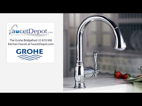 Grohe 33870000 Bridgeford Kitchen Pullout Faucets Youtube