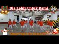 Dia lahir untuk kami line dance demo by senam pagi line dance scp