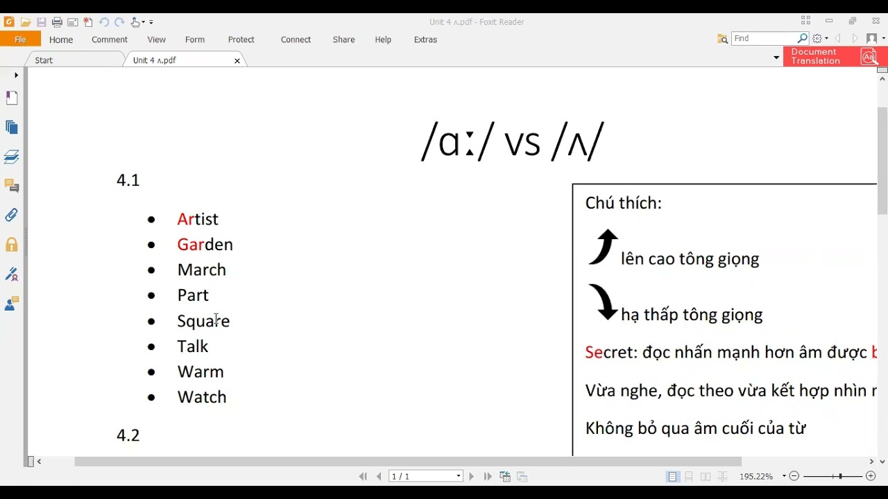 Unit 4 - /ɑː/ vs /ʌ/ - YouTube