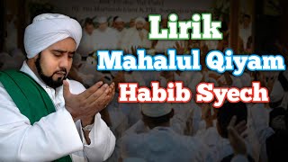 Lirik Mahalul Qiyam Habib Syech