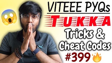 VITEEE 2022: Physics Tukka Tricks🔥| Tricks & Cheat Codes #399 [ Exclusive Course In Description ]