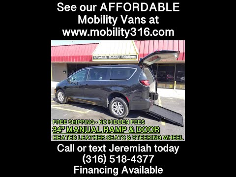 Wheelchair/mobility van 2023 Chrysler Pacifica Touring L (4646), 257 Miles, $66,995. FREE SHIPPING!