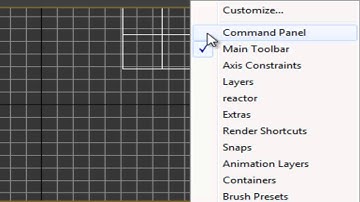 How to found a (Command Panel) bar on Autodesk 3ds max