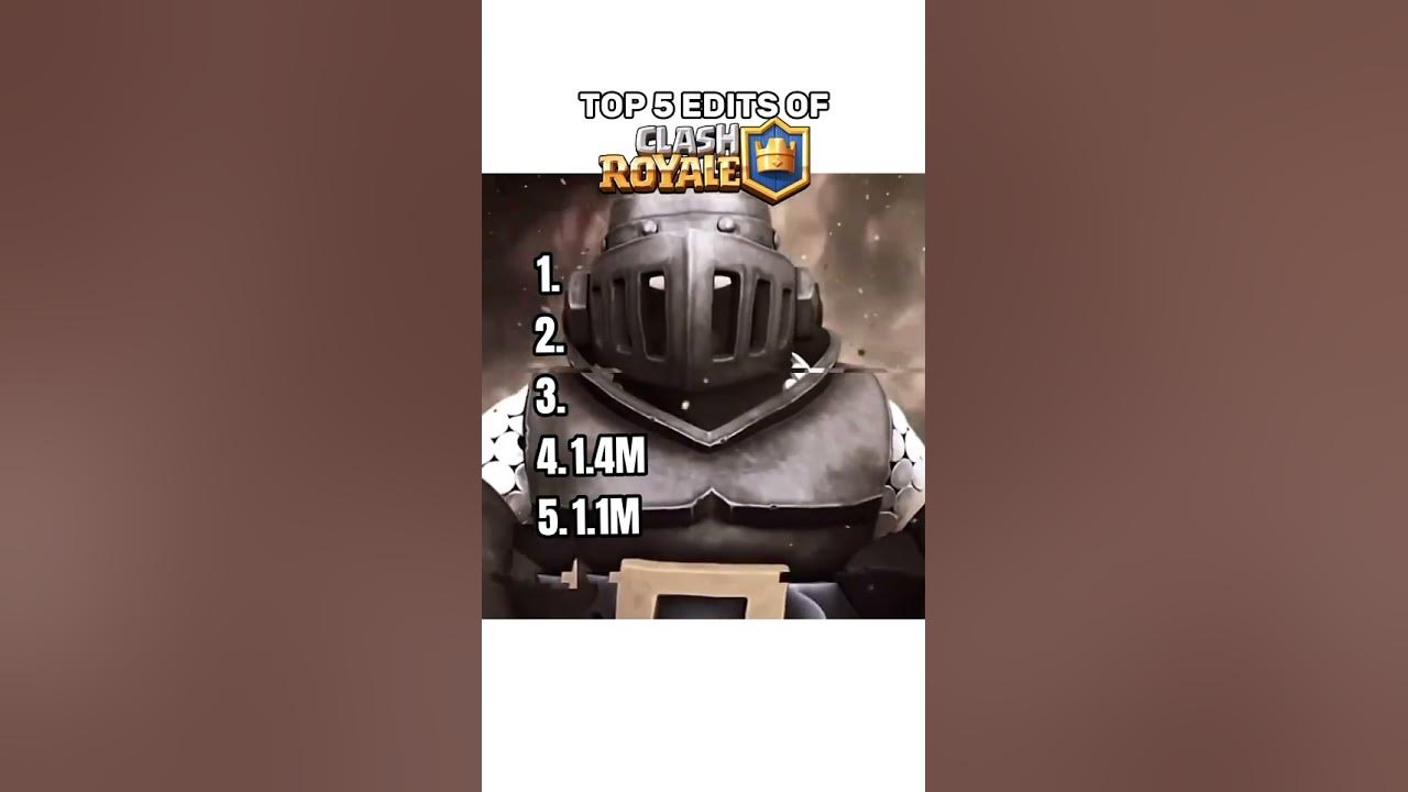 Top 5 Edits of Clash Royal #fyp #clashroyale #edit #funny