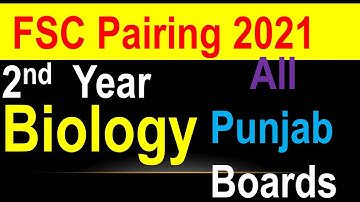 2nd Year Pairing Scheme 2021-Pairing Scheme 2021 2nd Year biology