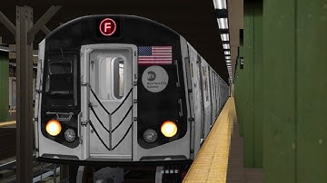 OpenBVE NYC Subway: R160B Siemens F Train from 179 St to Coney Island via Brighton Local