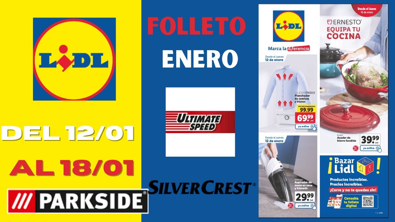 Próxima Semana* LIDL Folleto | Ofertas Y Promociones | 12/01 Hasta El 18/01 Parkside y más -