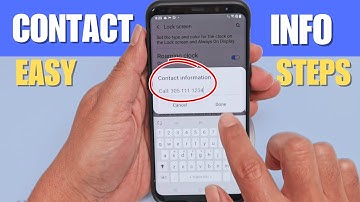 How to Add Contact Information on Lock Screen Samsung - EASY STEPs