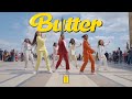Kpop in public france  one take bts   butter dance cover by outsider fam girls version