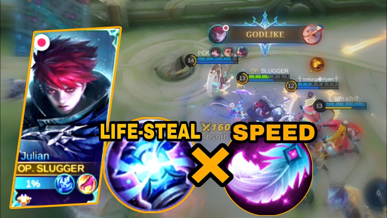 JULIAN GAMEPLAY BEST COMBO ITEMS FOR BUFFED JULIAN (( LIFESTEAL × SPEED )) RTC ML GAMEPLAY