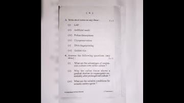 #botany b.Sc,2019-22, semester 6 Core-14, previous year question paper Vinoba Bhave University