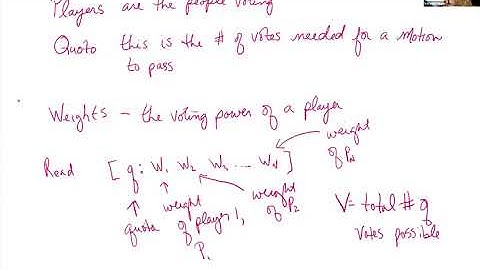 Weighted Voting System - Introduction