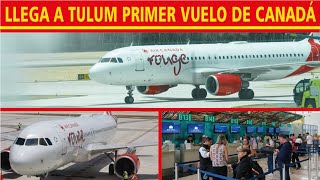 Aeropuerto de Tulum recibe primer vuelo directo de Canadá