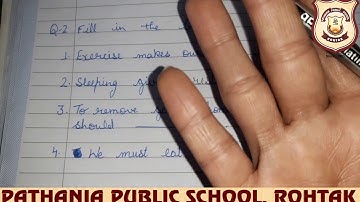 Pathania World Campus- Class 1-Evs Ch-9 Revision