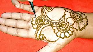 बहुत सुंदर आसान मेहंदी डिजाइन करवा चौथ स्पेशल अरेबिक मेहंदी डिजाइन simple henna tattoo design